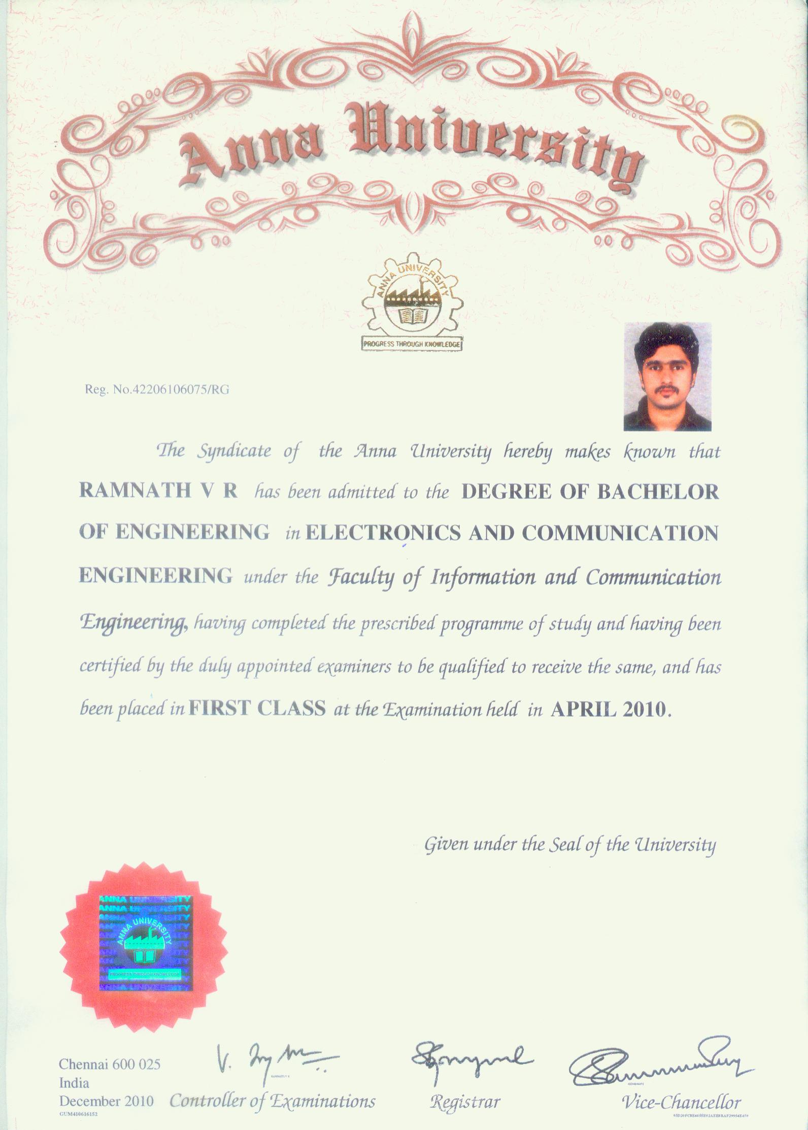 Image Result For Convocation Certificate
